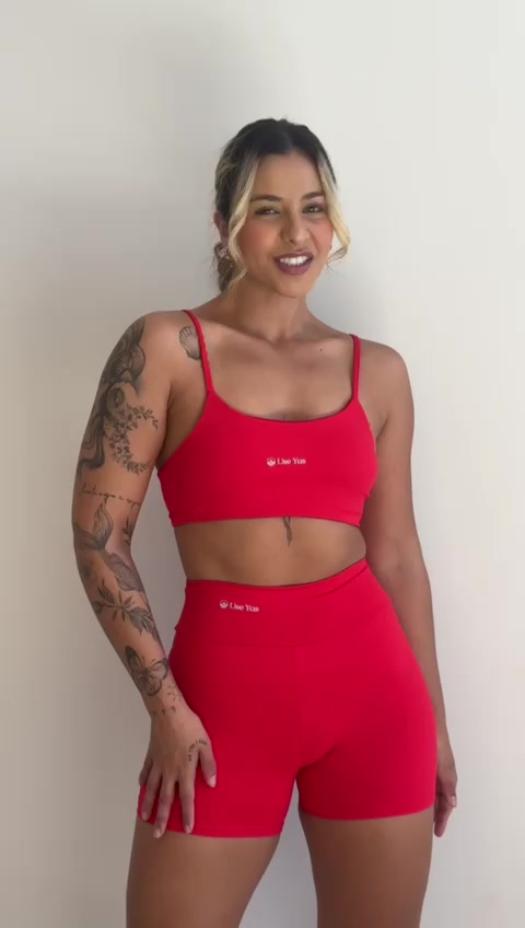 Conjunto Top e Short AuraFit