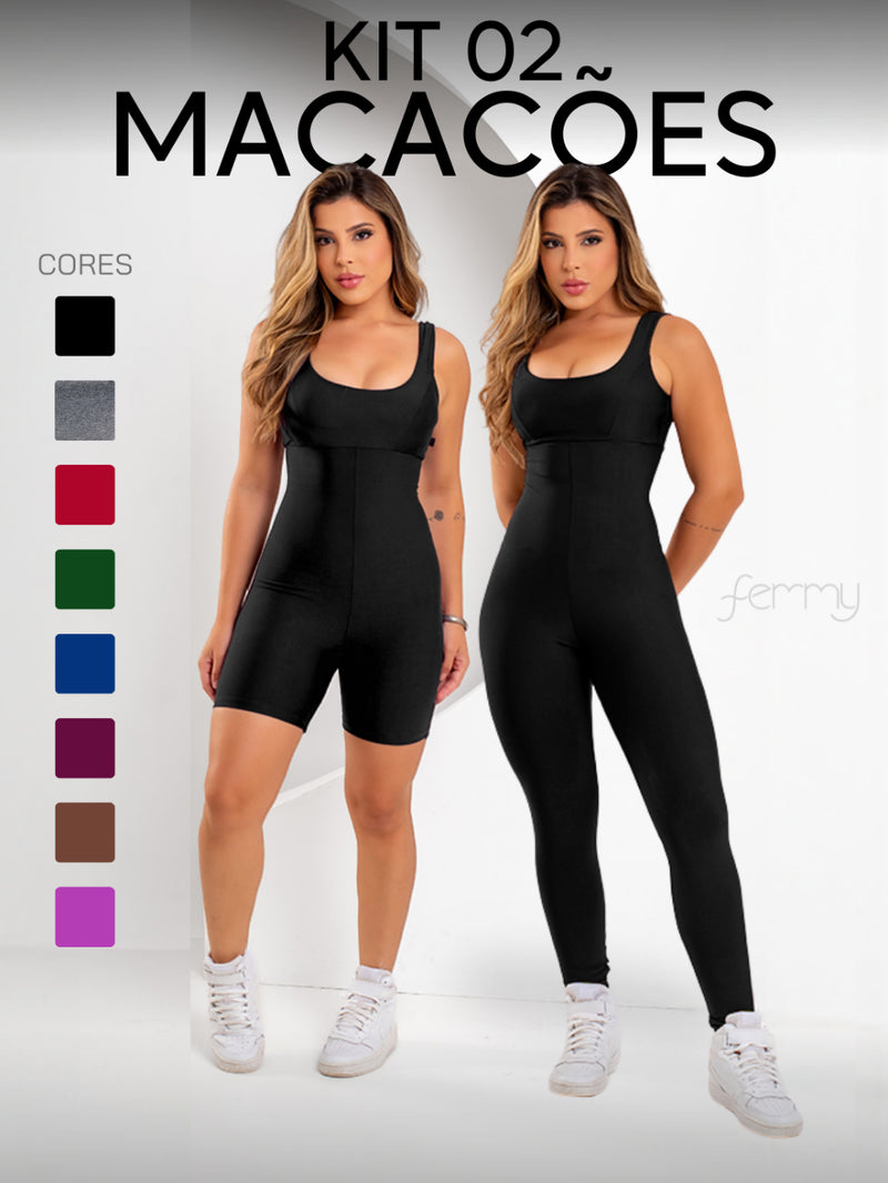 Kit 2 Macacões LuckyFit