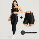 Kit 3 peças Top Calça Legging e Short DuoFit