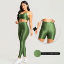 Kit 3 peças Top Calça Legging e Short DuoFit