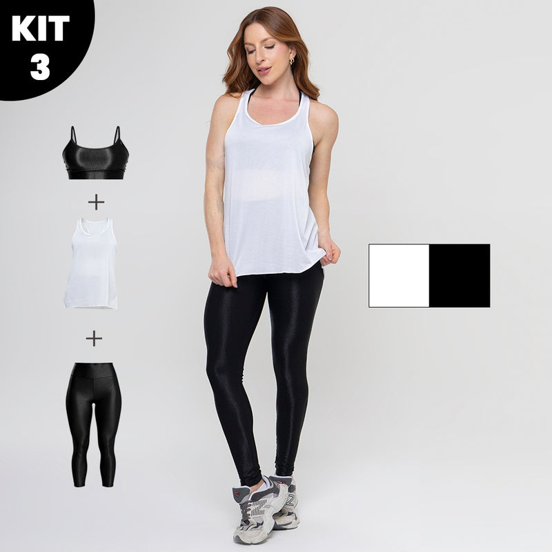 Kit 3 peças Legging e Top EvokeFit